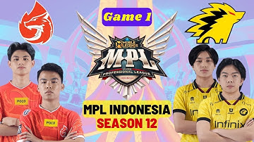 MPL ID S12 | AURA FIRE vs ONIC ESPORTS  | GAME 1 | Regular Season
