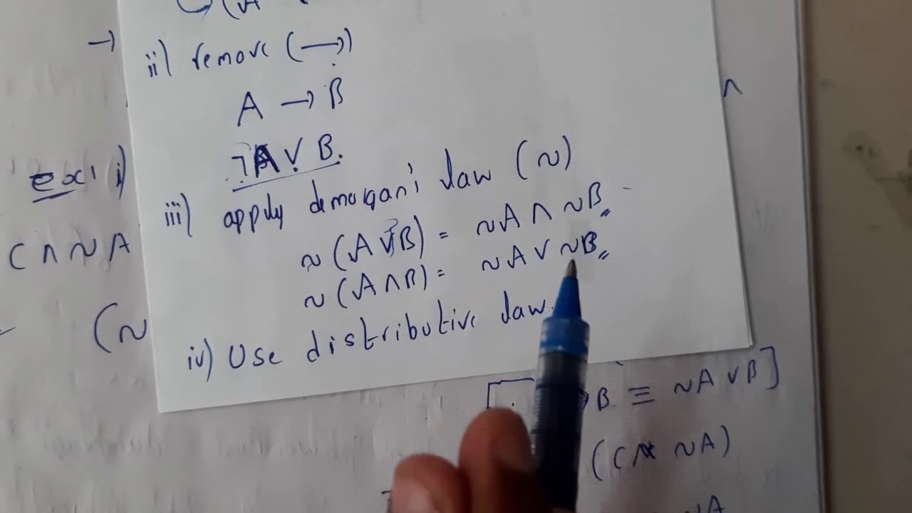6 resolution refutation in propositional logic - YouTube