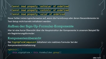 So beheben Sie Undefined-Fehler in Ihren Angular Unit-Tests für Formulare