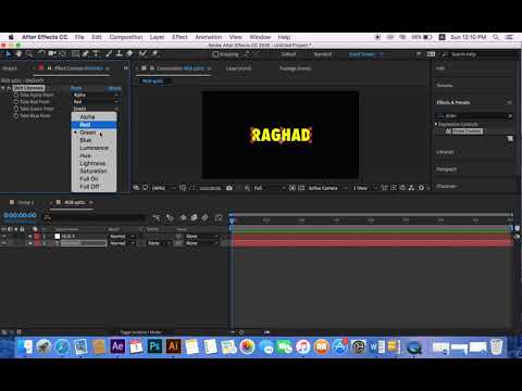 tutorial RGB split in text | Adobe after effect