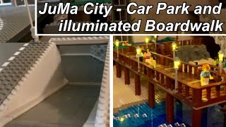Parking Garage Progress and illuminated Boardwalk | JuMa City Update 29
