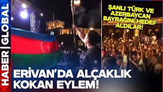 Erivan'da Küstah Provokasyon! Şanlı Azerbaycan ve Türk Bayrakları Hedef Alındı Resimi