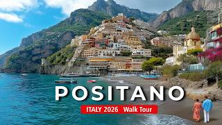 POSITANO Walk Tour 🇮🇹 |  Explore Italy’s VERTICAL TOWN after the STORM! 🍋