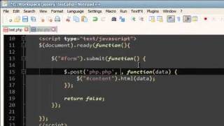 Learn JQuery Tutorial 10 | AJAX POST