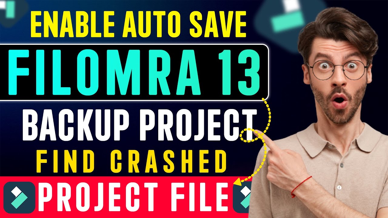How To Enable Auto Backup Project File In Filmora 13, | Find Crashed ...