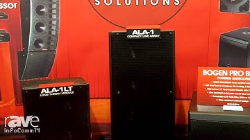 InfoComm 2014: Bogen Shows ALA-1 Series Compact Line Array from Apogee Sound