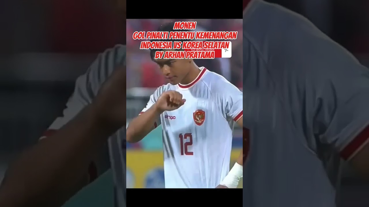 MERINDING !! MOMEN GOL PINALTI PENENTU KEMENANGAN GARUDA || INDONESIA VS KOREA SELATAN 