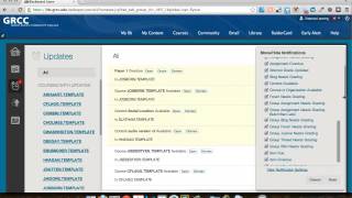 Blackboard Notification Settings