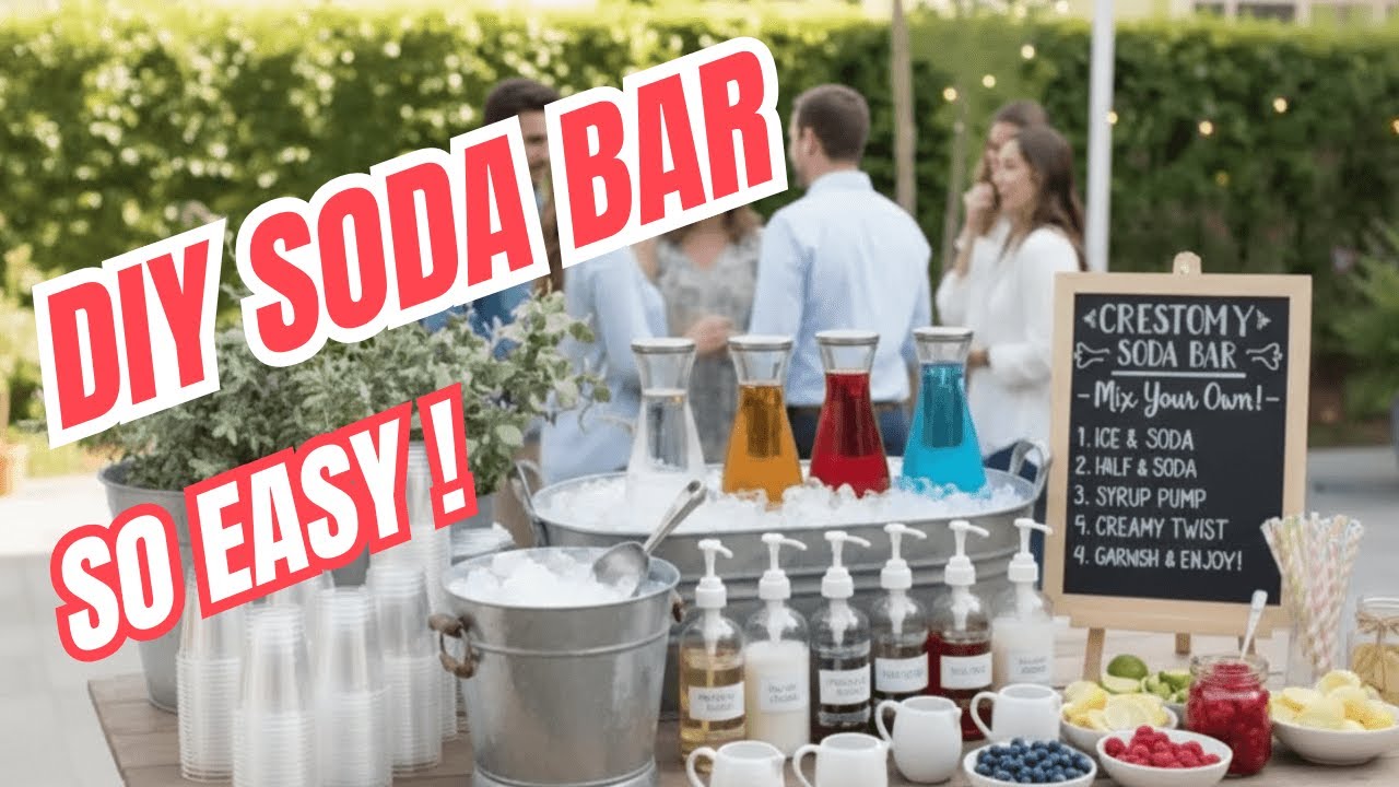 Soda Bar Ideas for Parties | Fun & Refreshing DIY Drinks