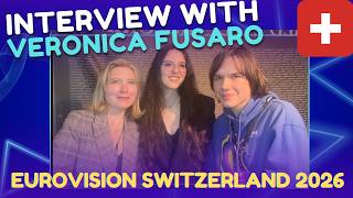 Veronica Fusaro INTERVIEW 🇨🇭Switzerland Eurovision 2026 'Alice'