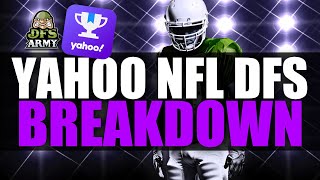Yahoo NFL DFS Week 9 Slate Breakdown and Best Picks