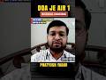 DDA JE AIR 1 Pratyush Yadav ne kaise crack kia exam? #shorts #pw #engineerswallah