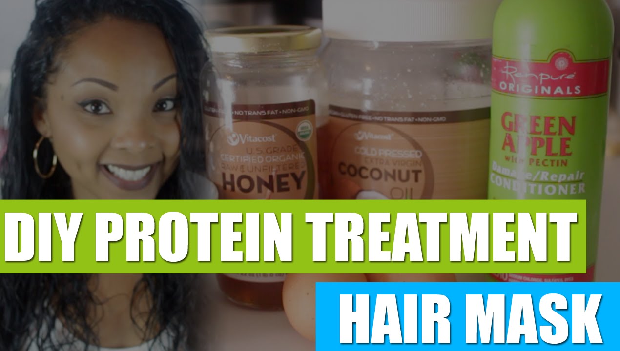 DIY Protein Treatment for Dry Damaged Hair - YouTube