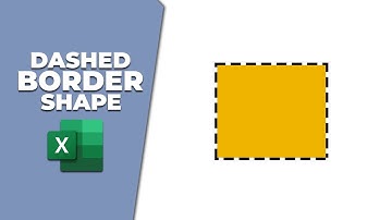 How to insert a dashed border to shape in Excel