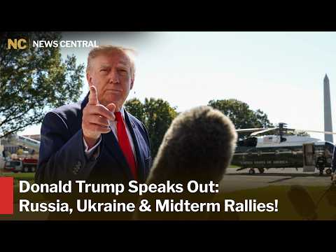Trump Addresses Media Before Alaska Departure: Russia-Ukraine War, Oil Prices & Midterm Rallies|AC1Z