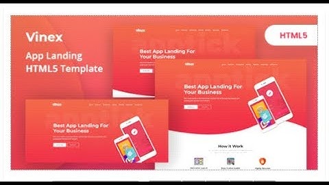 Vinex - App Landing HTML5 Template | Themeforest Templates