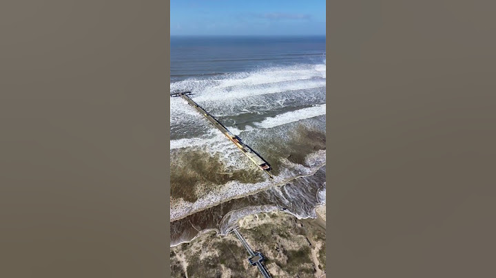 Imagens aéreas mostram ressaca marítima em Tramandaí nesta terça-feira