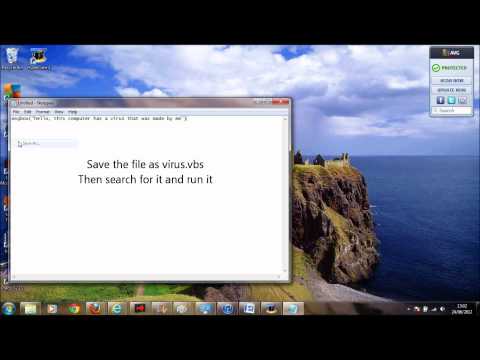 Make a fake message box virus - prank your friends