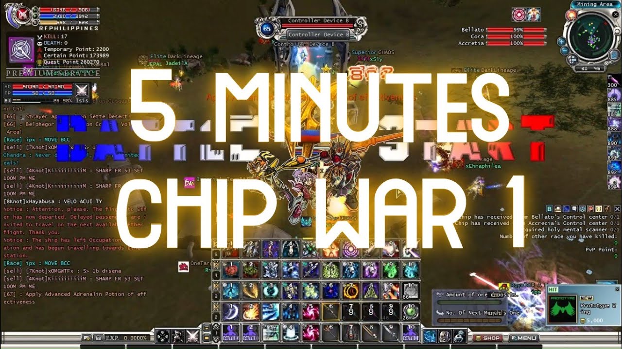 5 Minutes Chip War 1 (Free Hit!) RF Online Philippines - Xtian Jovic (Devii)