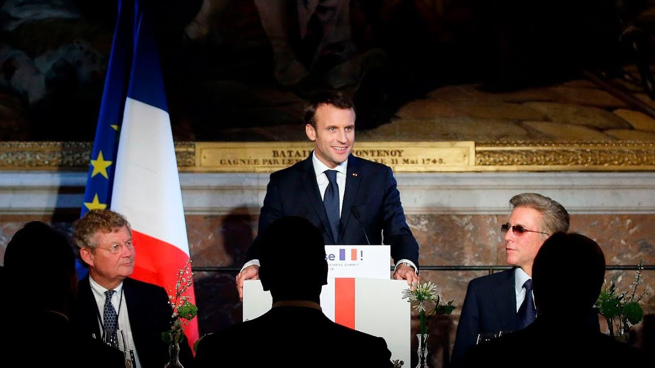 Macron seeks more foreign investment in Davos