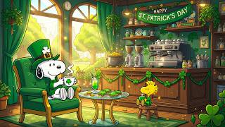 Lucky St. Patrick’s Day with Snoopy 🍀 Cozy Clover Café Lofi | Warm & Relaxing Festive Vibes screenshot 5