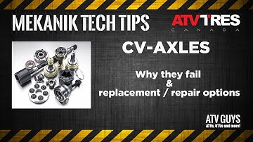 CV AXLES TECH TIPS From ATVGUYS
