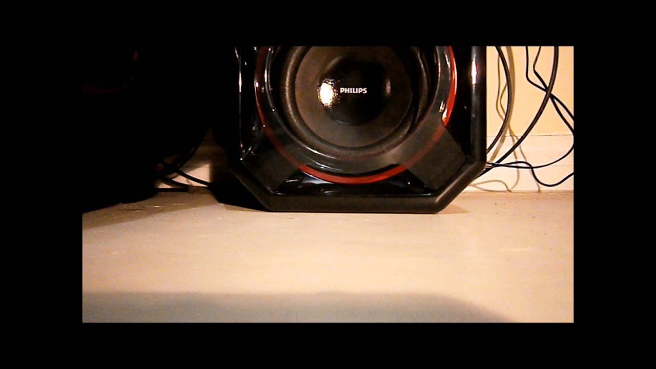 PHILIPS SPA5300  2.1 speakers bass test