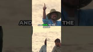 Sailing to the Island: Strategy, Sunset, and Hope #adventure #mrbeast #fyp