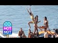 Kendall Jenner Leaps Off Boat In THAT Yellow Bikini While Having A Blast With Girlfriends in Greece