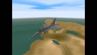 F-16 (1997) Let's play - Cyprus Mission 05 - Laser bombing of an Airfield