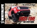 FIRST TIME : Lifted Jeep Renegade Trailhawk & Stock JK Wrangler Rubicon on the Rocks