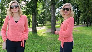 картинка: Кофта на запах 