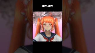 Evolution of Osana Najimi Portrait #edit #yanderesimulator #shorts