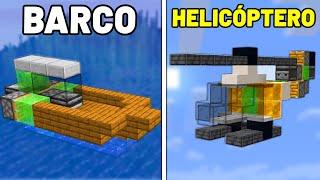 3 VEÍCULOS FUNCIONAIS que você PRECISA FAZER no MINECRAFT! (SEM MODS)