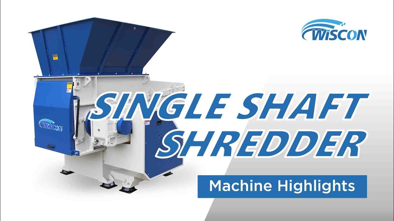 Single Shaft Pet Bottle Shredder Machine