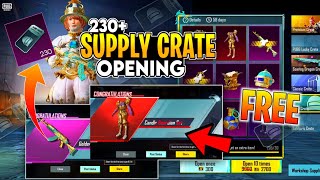 230+ Supply Crate Opening | New Supply Crate Opening Pubg Mobile | Free Mythic Outfit And M762 Skin