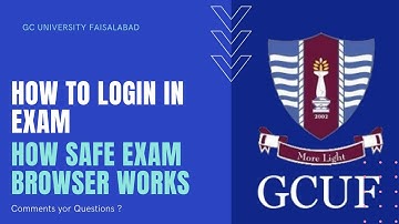 How to login in Exam & Mock Test GCUF 2020 | Affiliated Colleges Exams | GCUF Online Exam Tutorial