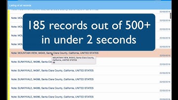 Searching 500k + remote records with FileMaker Pro