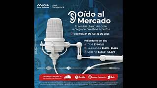 #OídoAlMercadoPodcast | Análisis del dólar 24 de abril | Aval Casa de Bolsa