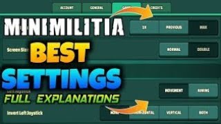 MINI MILITIA BEST SETTINGS AND CONTROLS TO WIN EVERY FIGHT!!!!!!! screenshot 3