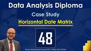 Horizontal Date Matrix | Case Study | Ep. 48 | Microsoft Power BI Data Analysis Diploma