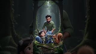 नीले रंग की लोमड़ी और गिलहरी की दोस्ती #kidsstory #moralstory #story #childrenstories #storycircle
