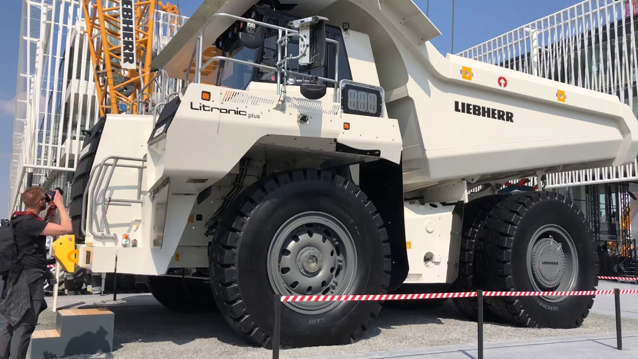 Liebherr’s 100 tonne Class T 236 dump truck at Bauma 2019