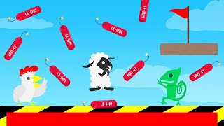 Tnt Rain Vs 3 Noobs In Ultimate Chicken Horse