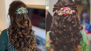 Curls & Layers For South Indian Bridal Engagement/ Reception Hair Style By Avanthi Creations screenshot 2