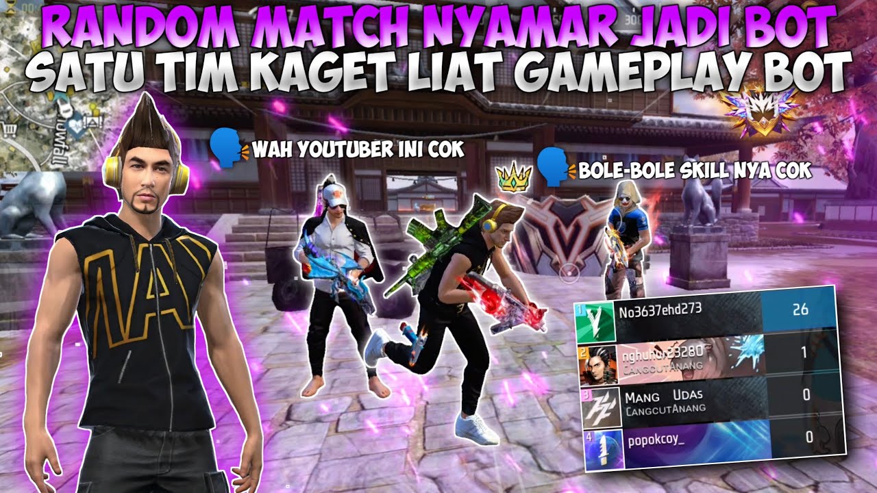 PRANK RANDOM MATCH NYAMAR JADI BOT?! SATU TIM KAGET LIAT BOT RATAIN SETENGAH SERVER!!