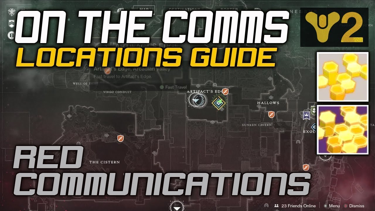 Destiny 2 the Comms Location Guide x4 Red Legion locations - YouTube