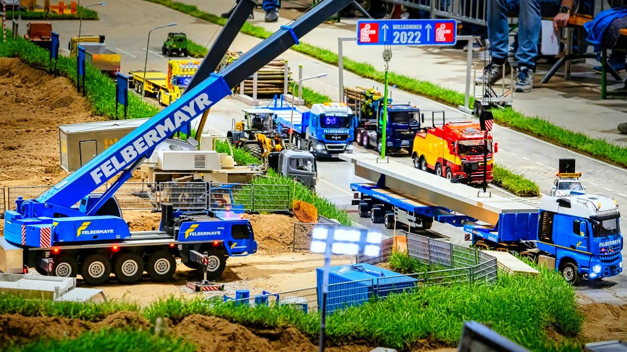 Rc Truck Action Best Of Rc Digger Rc Tractor STUNNING RC Crane YouTube