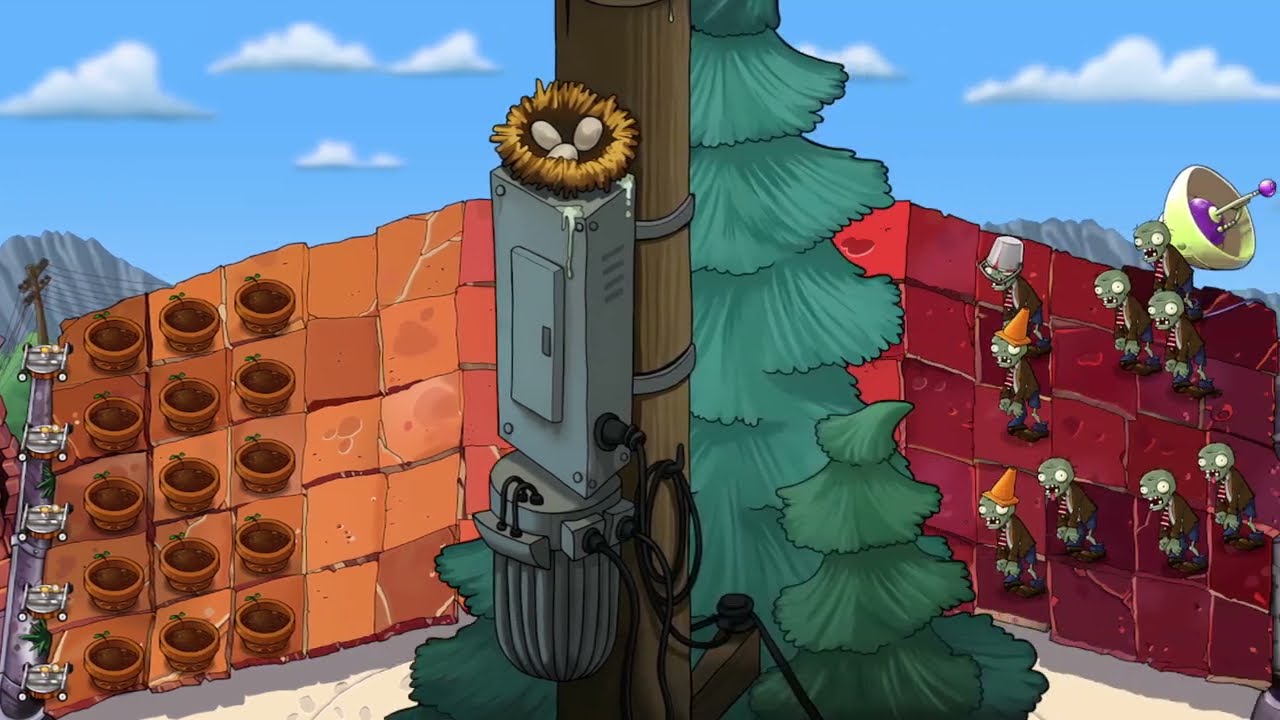 Plants Vs Zombies Replanted | Survival: Roof (Hard)