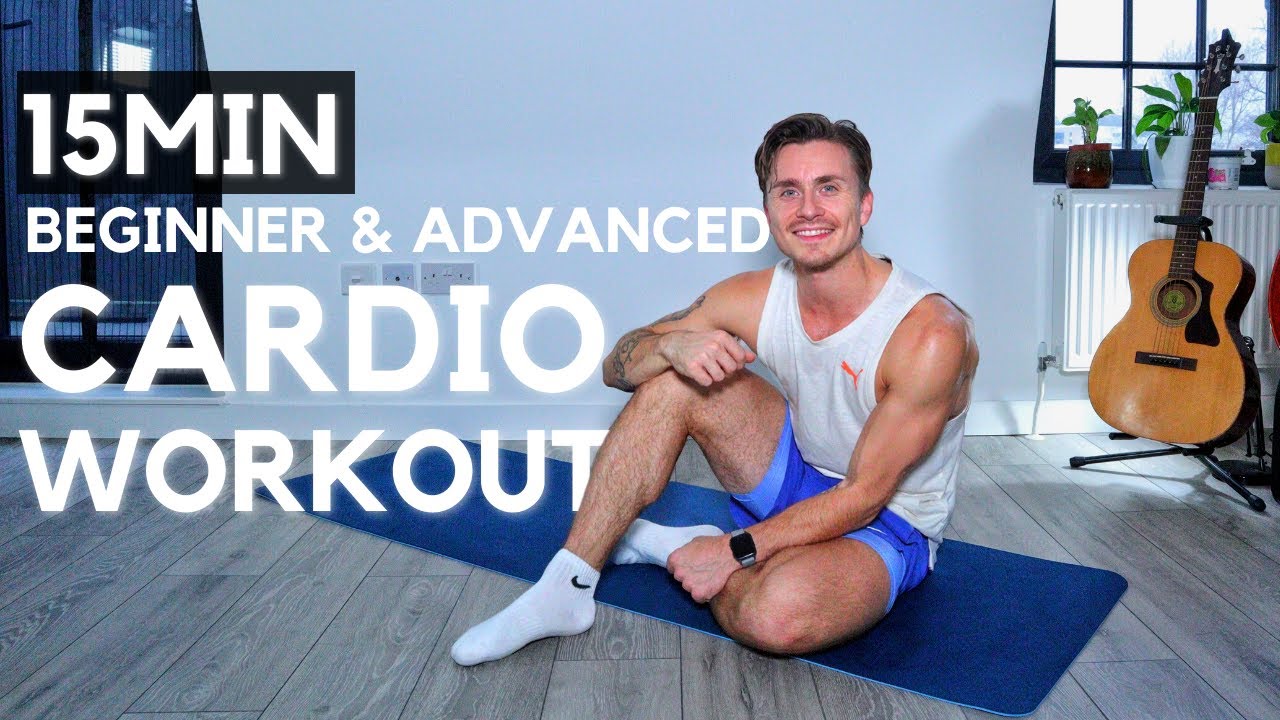 15 MINUTE CARDIO WORKOUT | BEGINNER & ADVANCED | NO EQUIPMENT - YouTube